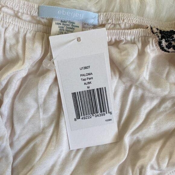 Eberjey Paloma Pale Pink Lace Trim Shorts - Picture 5 of 5